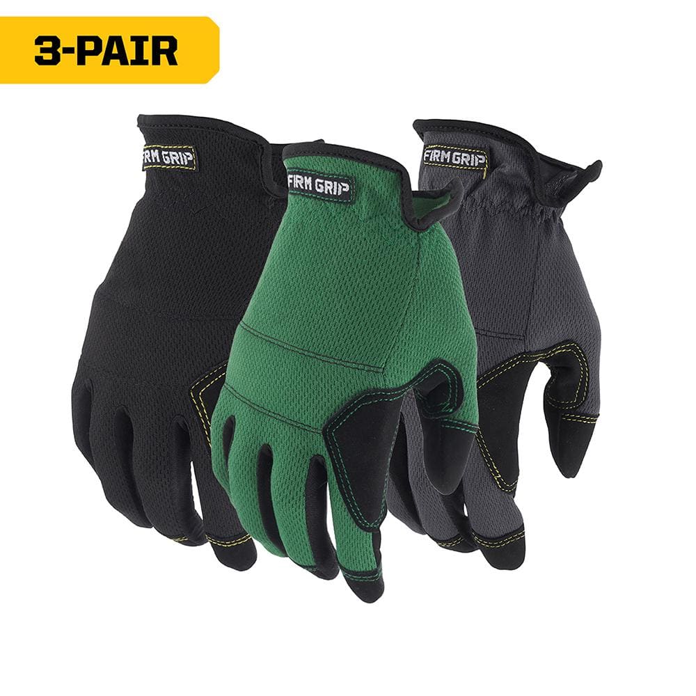 FIRM GRIP Medium Utility High Performance Glove (3-Pack)