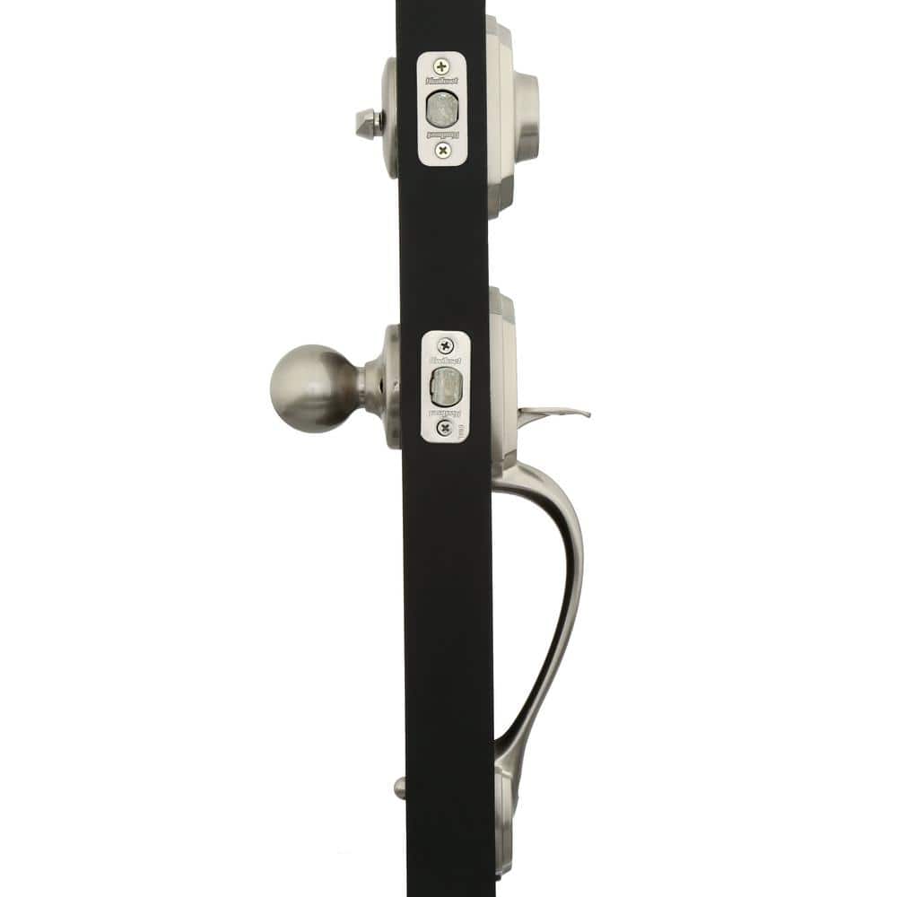 Satin Nickel SmartKey Reversible Handleset with Deadbolt