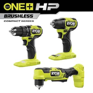 ONE+ HP 18V Brushless Compact 3-Tool Combo Kit with Right Angle Drill, Drill Driver, and Impact Wrench (Tools Only)