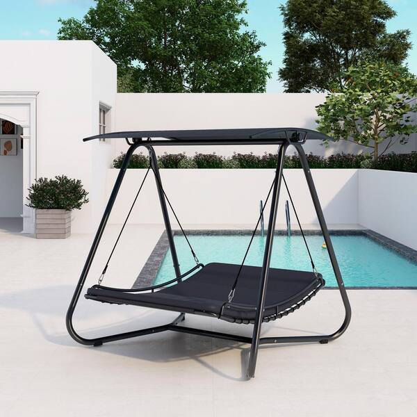 outdoor swing hammock with canopy