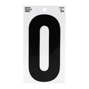 5 in. Mylar Reflective Self-Adhesive Number 0