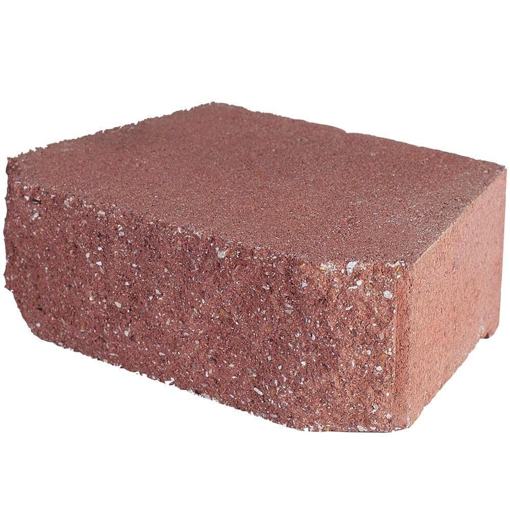 Pavestone 4 in. x 11.75 in. x 6.75 in. River Red Concrete Retaining Wall Block (144 Pcs. / 46.5 sq. ft. / Pallet) -  81151