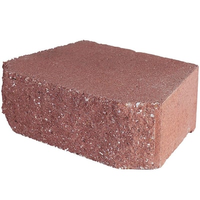4 in. x 11.75 in. x 6.75 in. River Red Concrete Retaining Wall Block