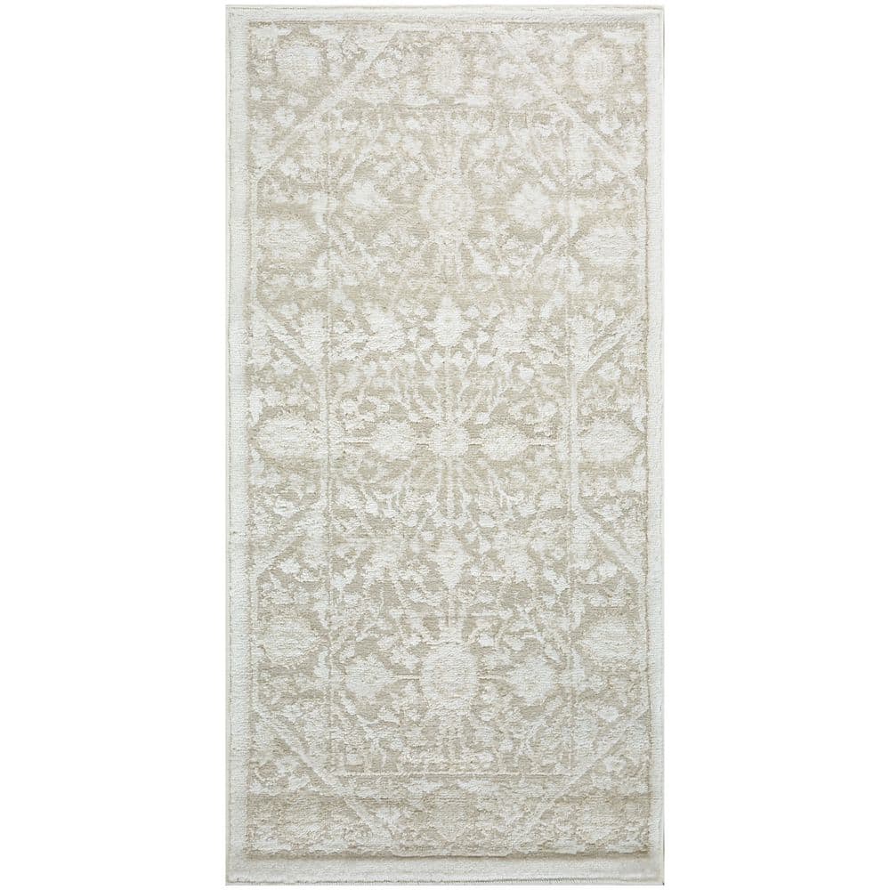 Dekor 2 ft. x 4 ft. Ivory Beige Diamond Traditional Area Rug price history on PriceWatchPro