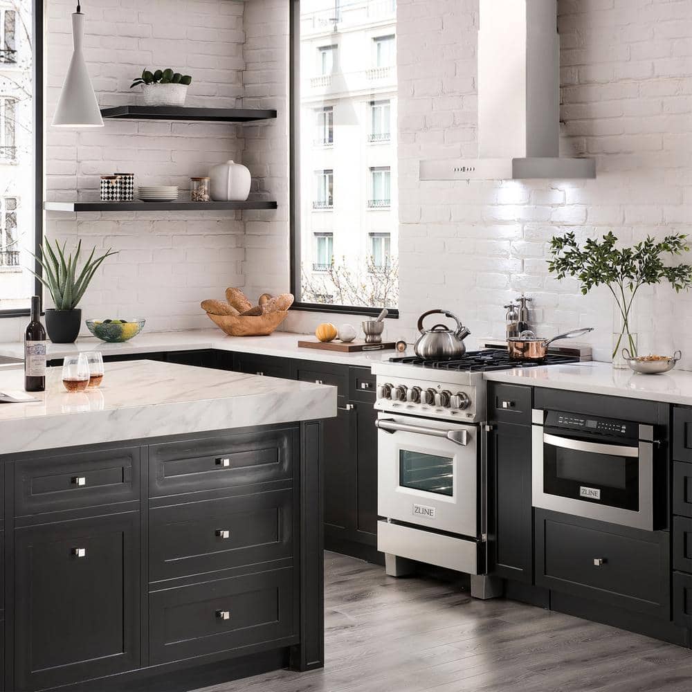 24" Stainless Steel Convertible Wall Mount Range Hood