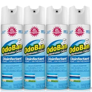 14.6 oz. Fresh Linen Multi-Purpose Disinfectant Spray, Odor Eliminator, Sanitizer, Fabric and Air Freshener (4-Pack)