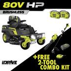 80V HP Brushless 30 in. Battery Electric Cordless Zero Turn Riding Mower with (2) 80V 10 Ah Batteries and Charger