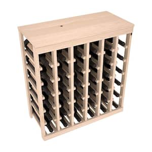 Natural Unstained Pine 36-Bottle Stackable Table Top Wine Racks