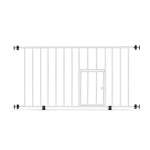 Carlson Mini Pet Gate with Small Pet Door, White