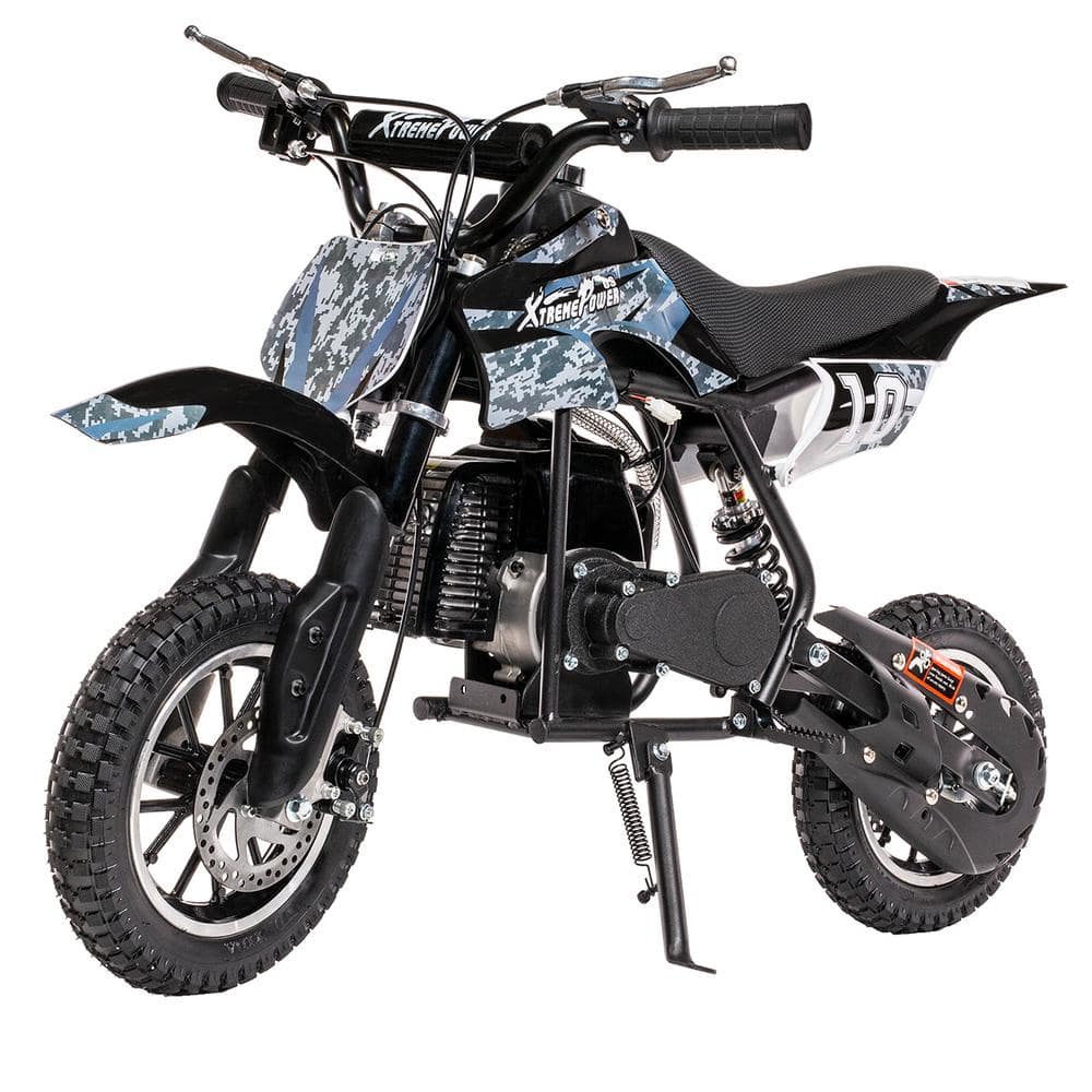 XtremepowerUS 49 cc 2-Stroke Gas Pixel Dirt Power Mini Pocket Dirt Bike Dirt Off Road Motorcycle Ride-on Motorcycle 99728