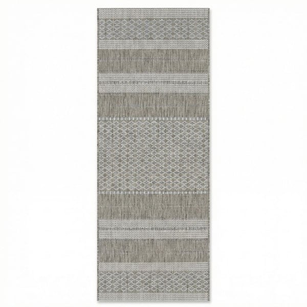 Twig 2 x 7 ft. Charm Yukon Transitional Flatwoven Geometric Polypropylene Runner Indoor/Outdoor Area Rug