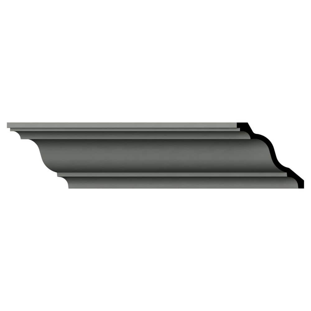 96" Gray Polyurethane Crown Moulding