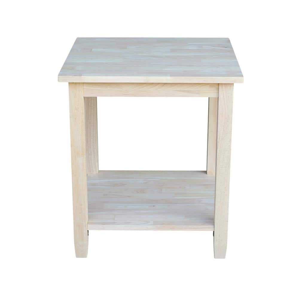 International Concepts Solano Unfinished End Table Ot 6e The Home Depot
