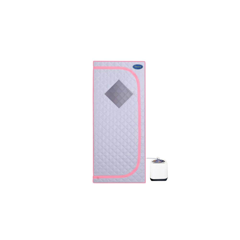 Portable 1-Person Electric Steam Corner Sauna with Remote
