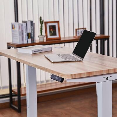 White - Adjustable Height - Desks - Home Office Furniture - The 