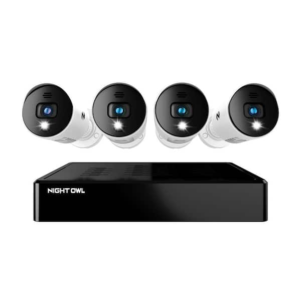 Night Owl BTD2 Series 8-Channel 1080p Wired DVR Security System with 1 TB Hard Drive and (4) 1080p Spotlight Audio Cameras