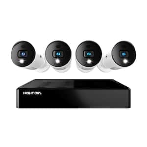 BTD2 Series 8-Channel 1080p Wired DVR Security System with 1 TB Hard Drive and (4) 1080p Spotlight Audio Cameras