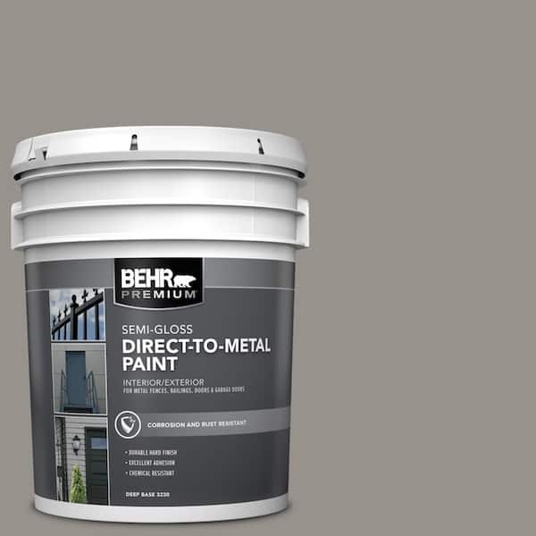 BEHR PREMIUM 5 gal. #PPU18-16 Elephant Skin Semi-Gloss Direct to Metal Interior/Exterior Paint