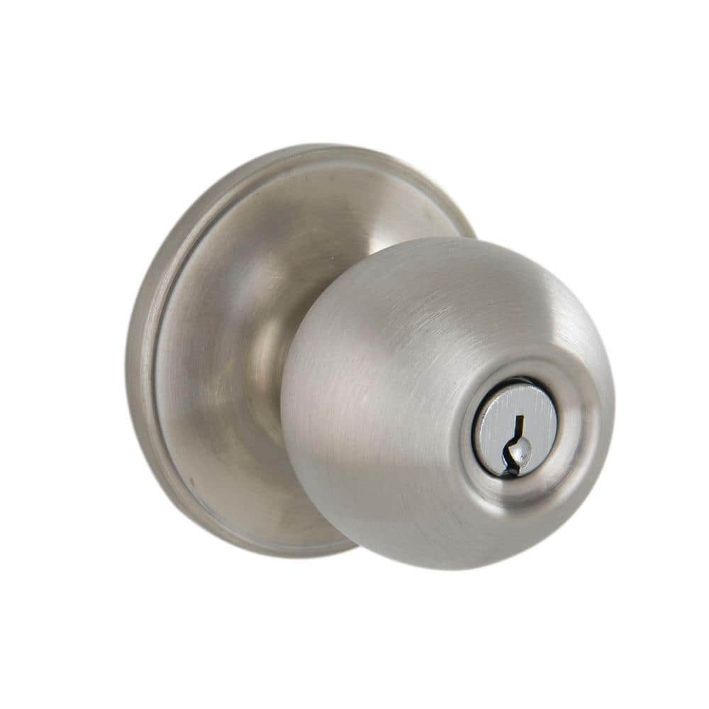 Defiant Brandywine Polished Brass Keyed Entry Door Knob 32T8700B - The Home  Depot