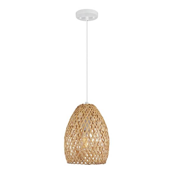 Rio 1-Light Light Twine Shade Pendant Light
