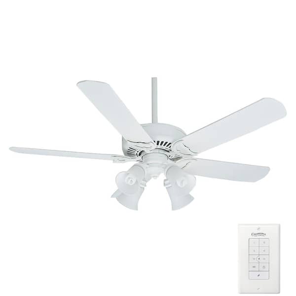 Casablanca Panama Gallery 54 in. Indoor/Outdoor Architectural White Ceiling Fan with Light Kit