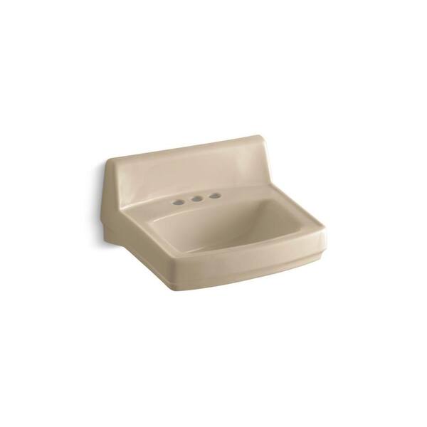 KOHLER Greenwich Wall-Mount Bathroom Sink in Mexican Sand-DISCONTINUED