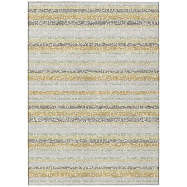 Chantille Machine Washable Indoor/Outdoor Abstract ACN2855 Ivory 10 ft. x 14 ft. Area Rug
