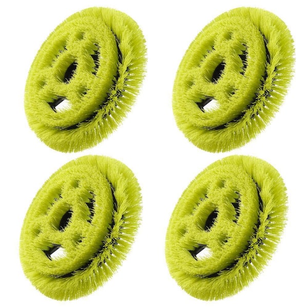RYOBI 9 in. VORTEX Medium Bristle Brush (4-Pack) A95MRB9-4 - The