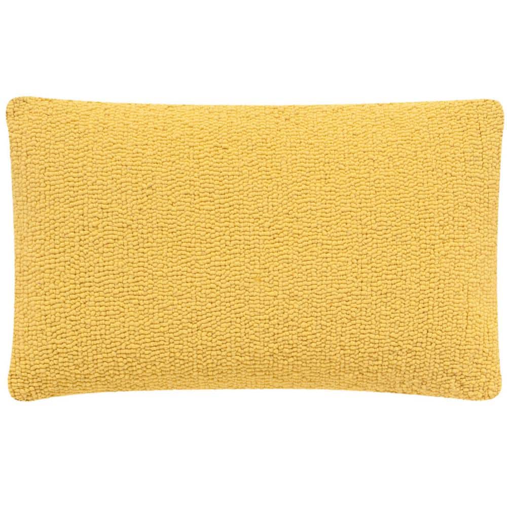 Sunshine Yellow Rectangular Polyfill Outdoor Pillow Set