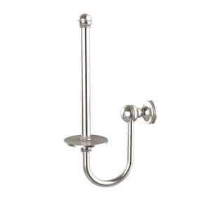 Mambo Collection Upright Single Post Toilet Paper Holder in Satin Nickel
