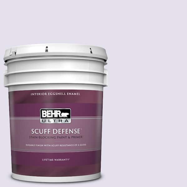 BEHR ULTRA 5 gal. #650C-2 Powdery Mist Extra Durable Eggshell Enamel Interior Paint & Primer