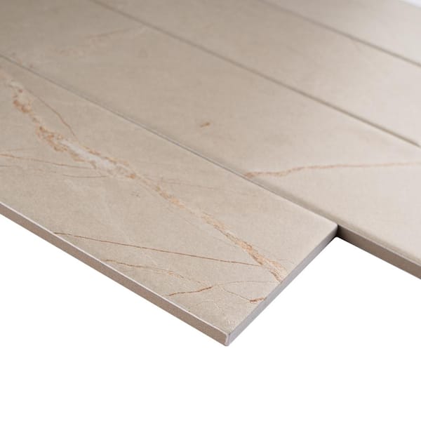 たらエレガンス MOLOVO Elegance Beige Subway 3.15 in. x 12.99 in. Matte