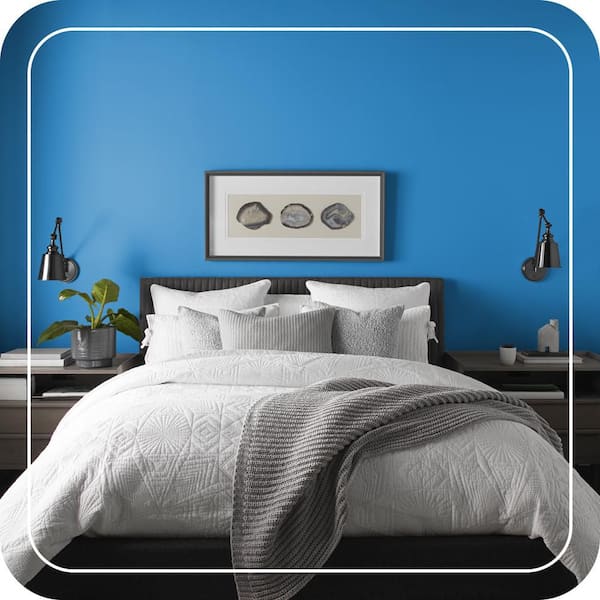 BEHR ULTRA 1 gal. #P510-6 Brilliant Blue Extra Durable Eggshell