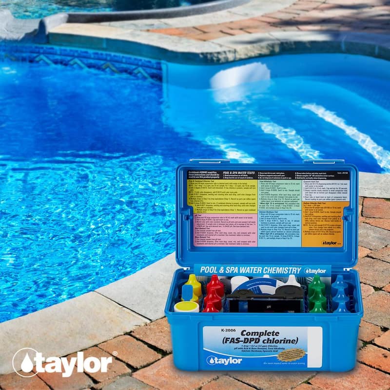 2000 Complete Swimming Pool Chlorine pH Alkaline Water Test Kit