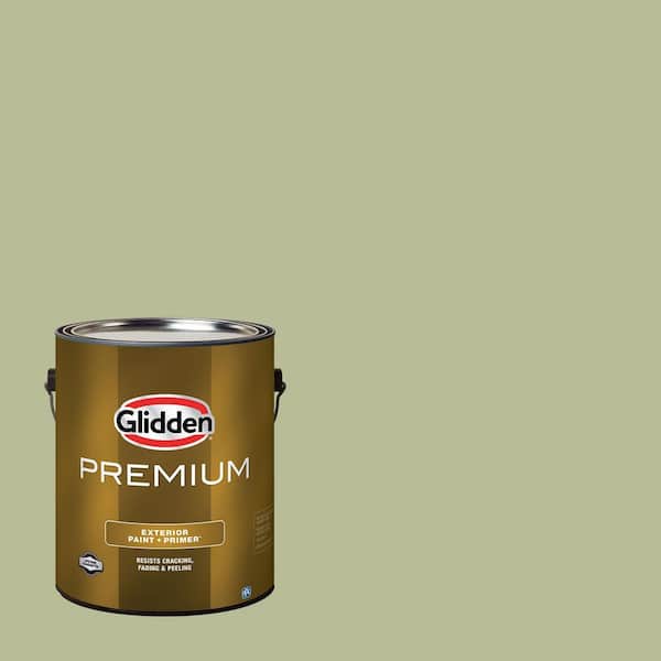 Glidden Premium 1 gal. PPG1122-4 Bahia Grass Semi-Gloss Exterior Latex Paint