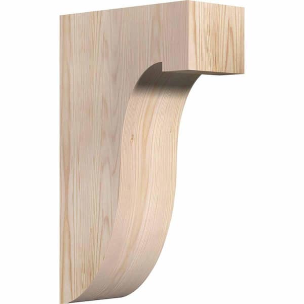 Ekena Millwork 5-1/2 in. x 12 in. x 20 in. Douglas Fir Del Monte Smooth Corbel