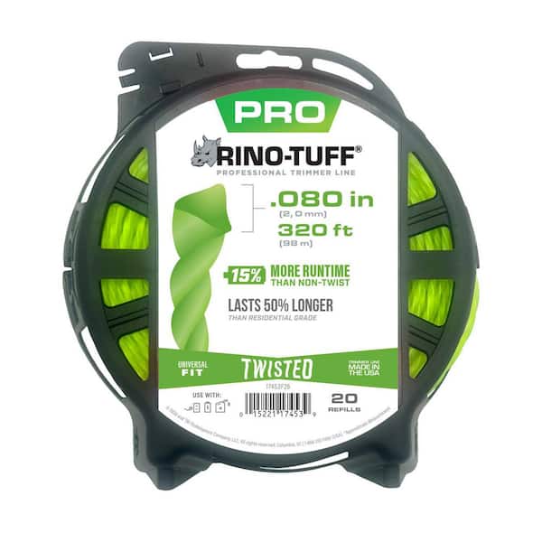 Universal Fit .080 in. x 320 ft. Pro Twisted Line for Gas, Corded and Cordless String Grass Trimmer Part/Lawn Edger