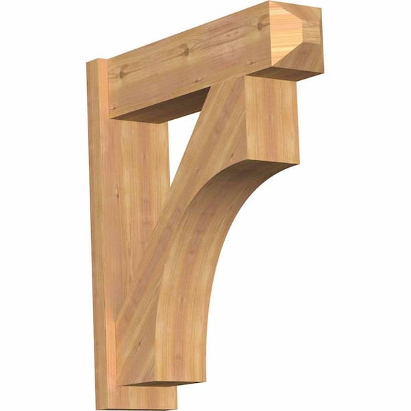 Ekena Millwork 8 in. x 32 in. x 28 in. Westlake Craftsman Smooth Western Red Cedar Outlooker