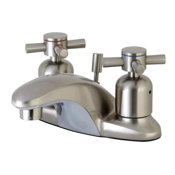 Kingston Brass Concord 4 in. Centerset 2-Handle Bathroom Faucet in Brushed Nickel