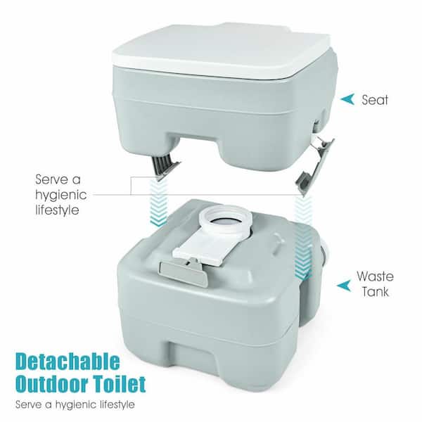 Amucolo 5.3 gal. 20 l Flush Green Outdoor Indoor Travel Camping Portable  Toilet BSS-CYW1-0201 - The Home Depot