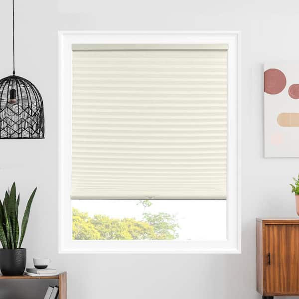 Chicology Cut-to-Size Montana Buttercream Cordless Light Filtering Polyester Cellular Shades 42.5 in. W x 48 in. L