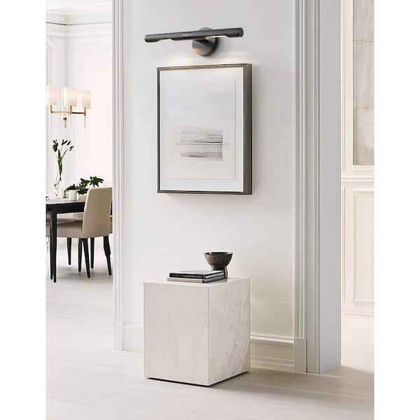 24 in. 1-Light Black Wall Sconce, Picture Lights for Wall, Modern Wall Light for Living Room, Bathroom, Bedroom