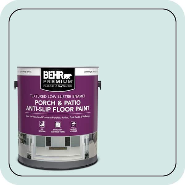 1 gal. #T14-5 Sky Blue Textured Low-Lustre Enamel Interior/Exterior Porch and Patio Anti-Slip Floor Paint
