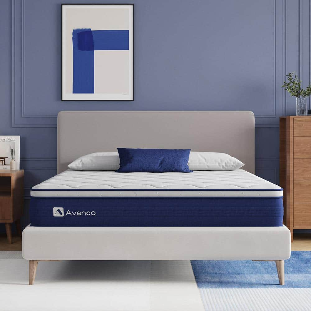 Avenco Queen Medium Firm Hybrid 12 in. Mattresses, Motion Isolation and Breathable