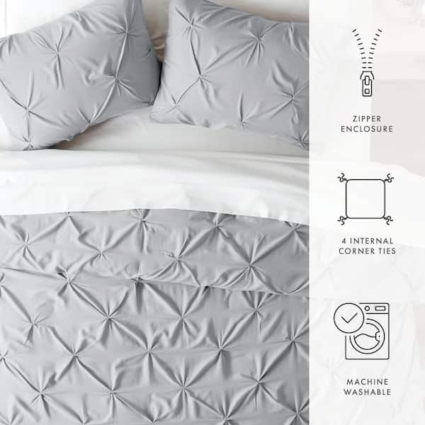 Buy Pinch-Pleat 3-Piece Duvet Cover Set