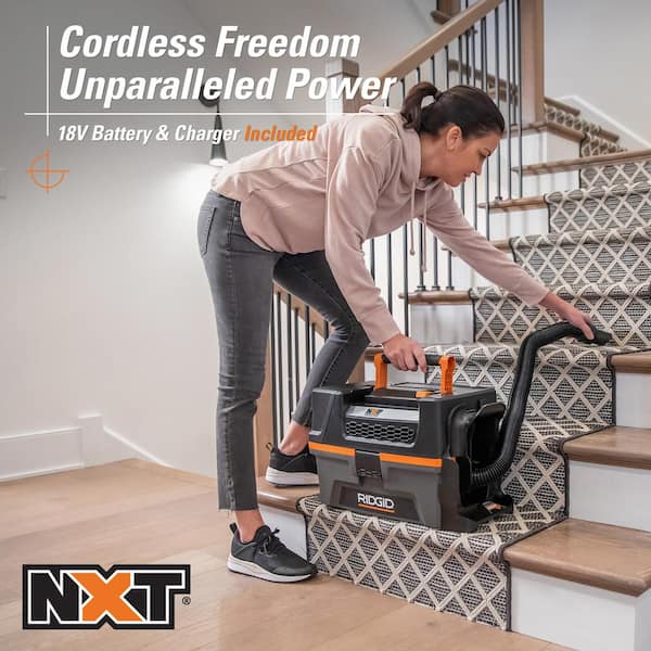RIDGID 18-Volt Cordless Handheld NXT Shop Vac Wet Dry