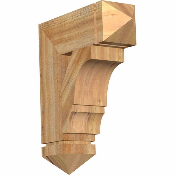 Ekena Millwork 6 in. x 24 in. x 20 in. Western Red Cedar Balboa Arts and Crafts Rough Sawn