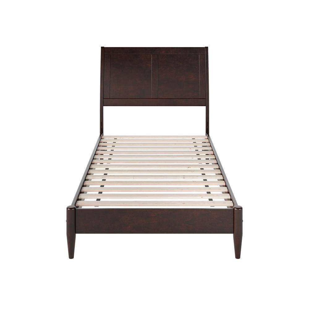 AFI Valencia Brown Solid Wood Frame Twin XL Low Profile Platform Bed ...