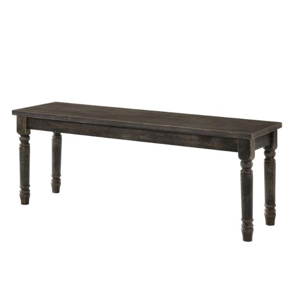 Acme Furniture Claudia II Weathered Gray Bench 47 in. L x 14 in. D x 18 in.  H 71883 - The Home Depot