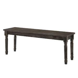Claudia II Weathered Gray Bench 47 in. L x 14 in. D x 18 in. H